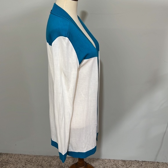 Valiant + Elhoffer Design “The Faith Collection” longline cardigan sz L - Picture 8 of 11